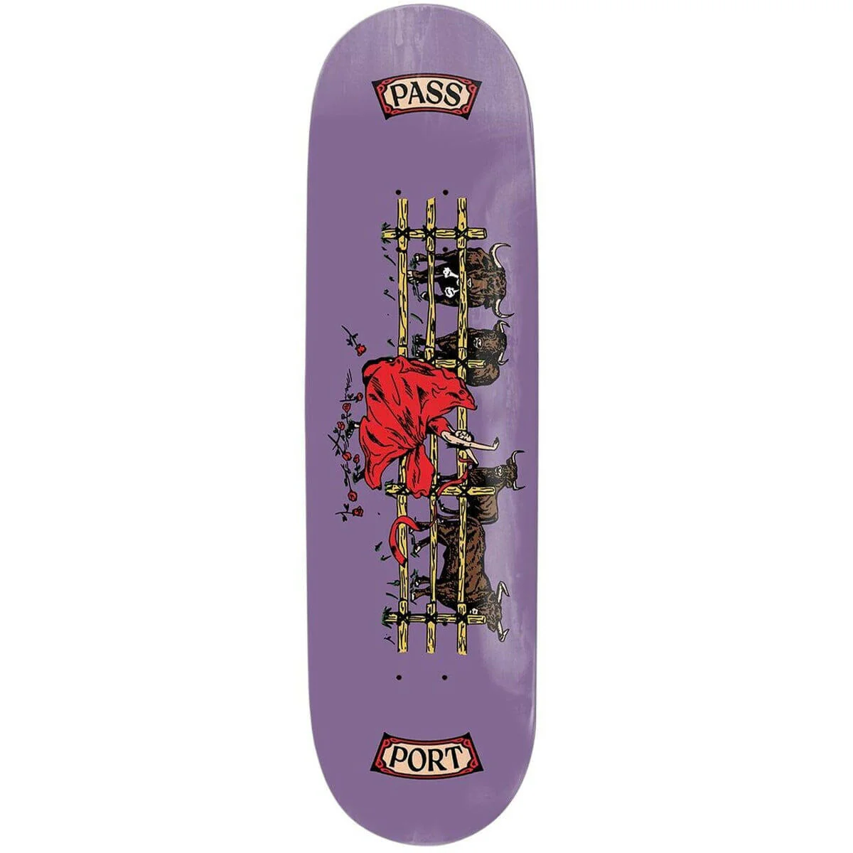 Pass~Port - You're Making Me Nervous Red Flag 8.25 Skateboard Deck