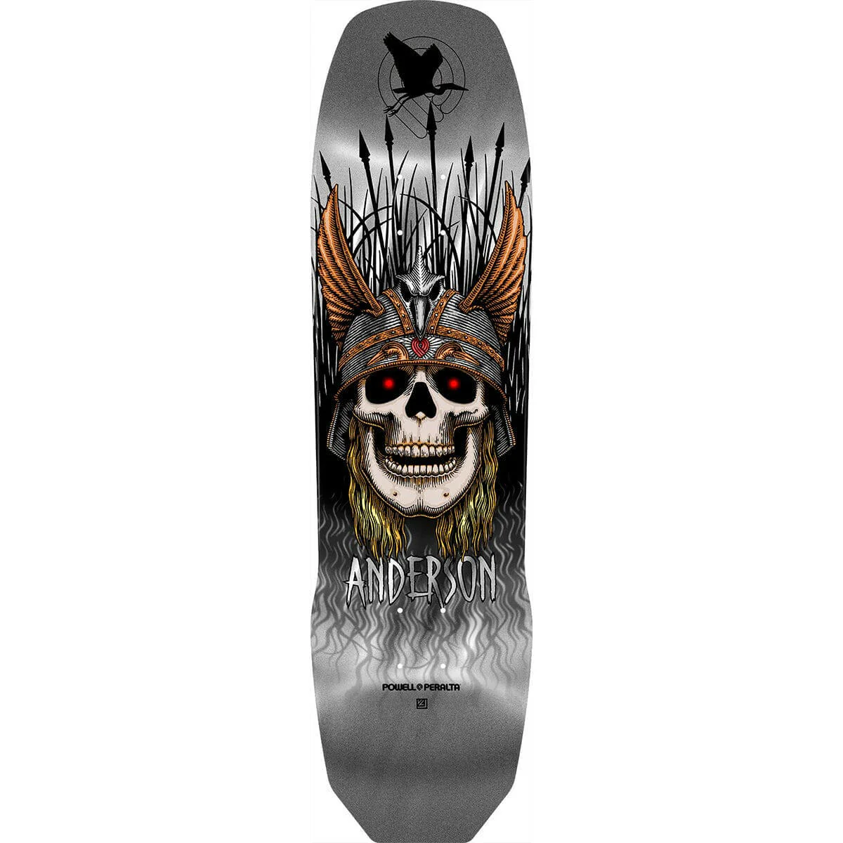 Powell Peralta - Andy Anderson Heron Silver 289 8.45 Skateboard Deck