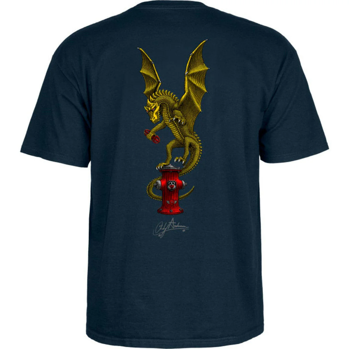 Powell Peralta - Andy Anderson Vajra Tee Navy