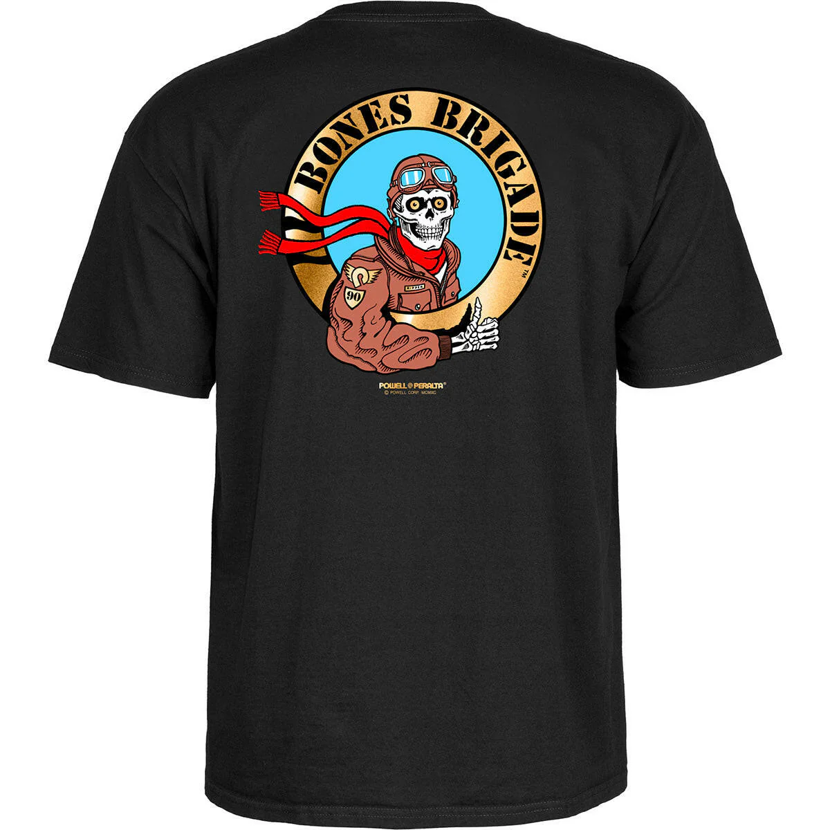 Powell Peralta - Bones Brigade Pilot Tee Black - Image 2