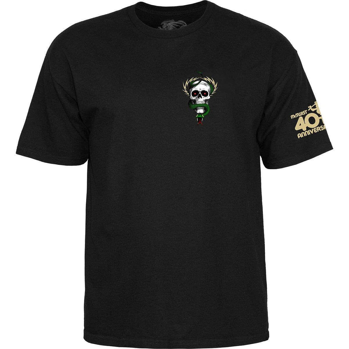 Powell Peralta - McGill Skull & Snake 40th Anniversary Tee Black - Image 2