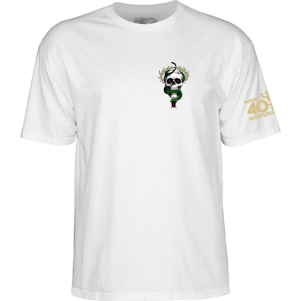 Powell Peralta - McGill Skull & Snake 40th Anniversary Tee White - Image 2