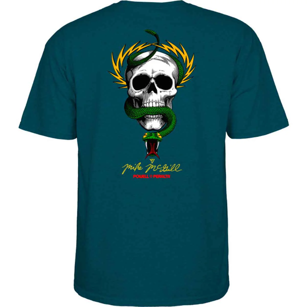 Powell Peralta - McGill Skull & Snake Tee Midnight Teal