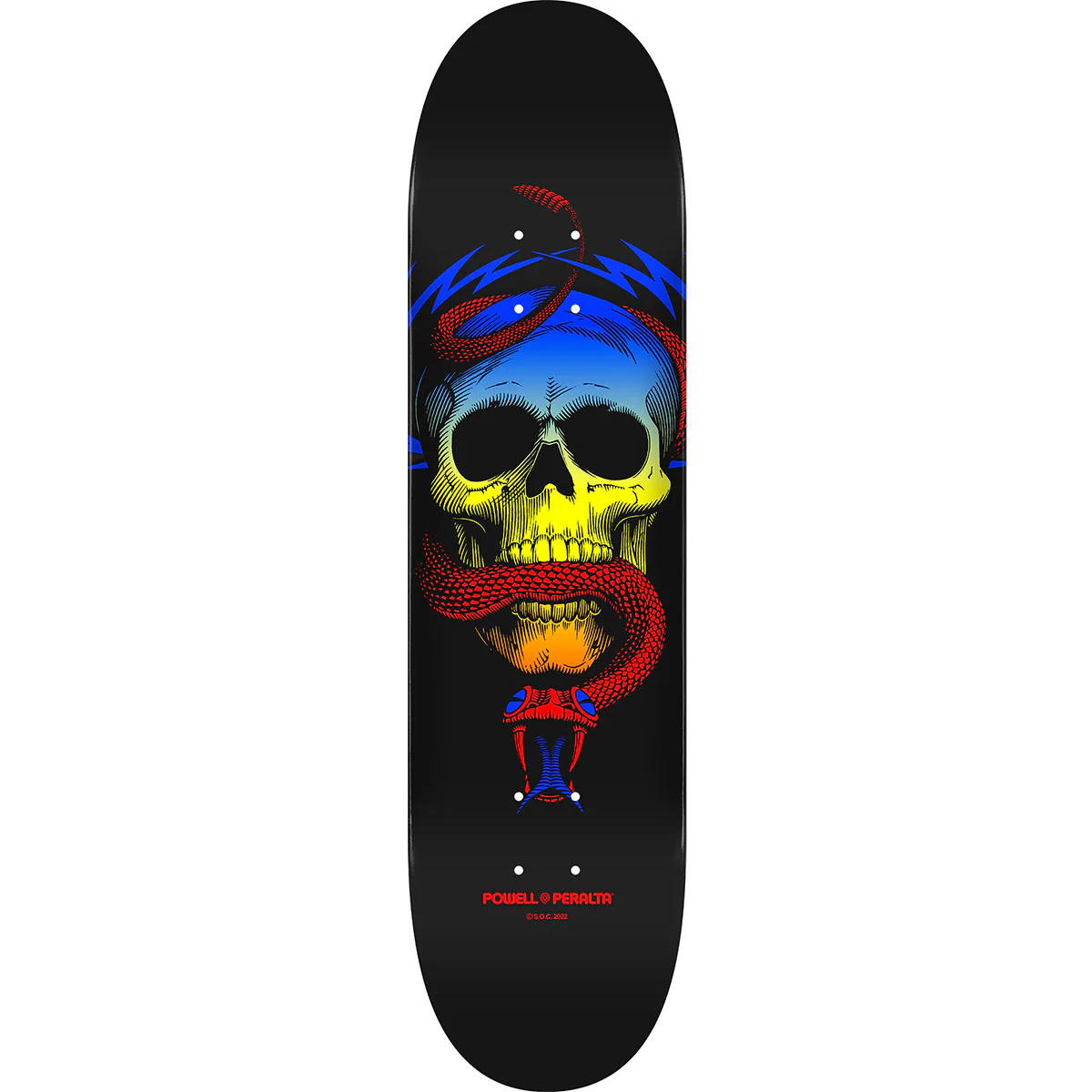 Powell Peralta - Mike McGill Skull & Snake Yellow Fade 8.0 Skateboard Deck