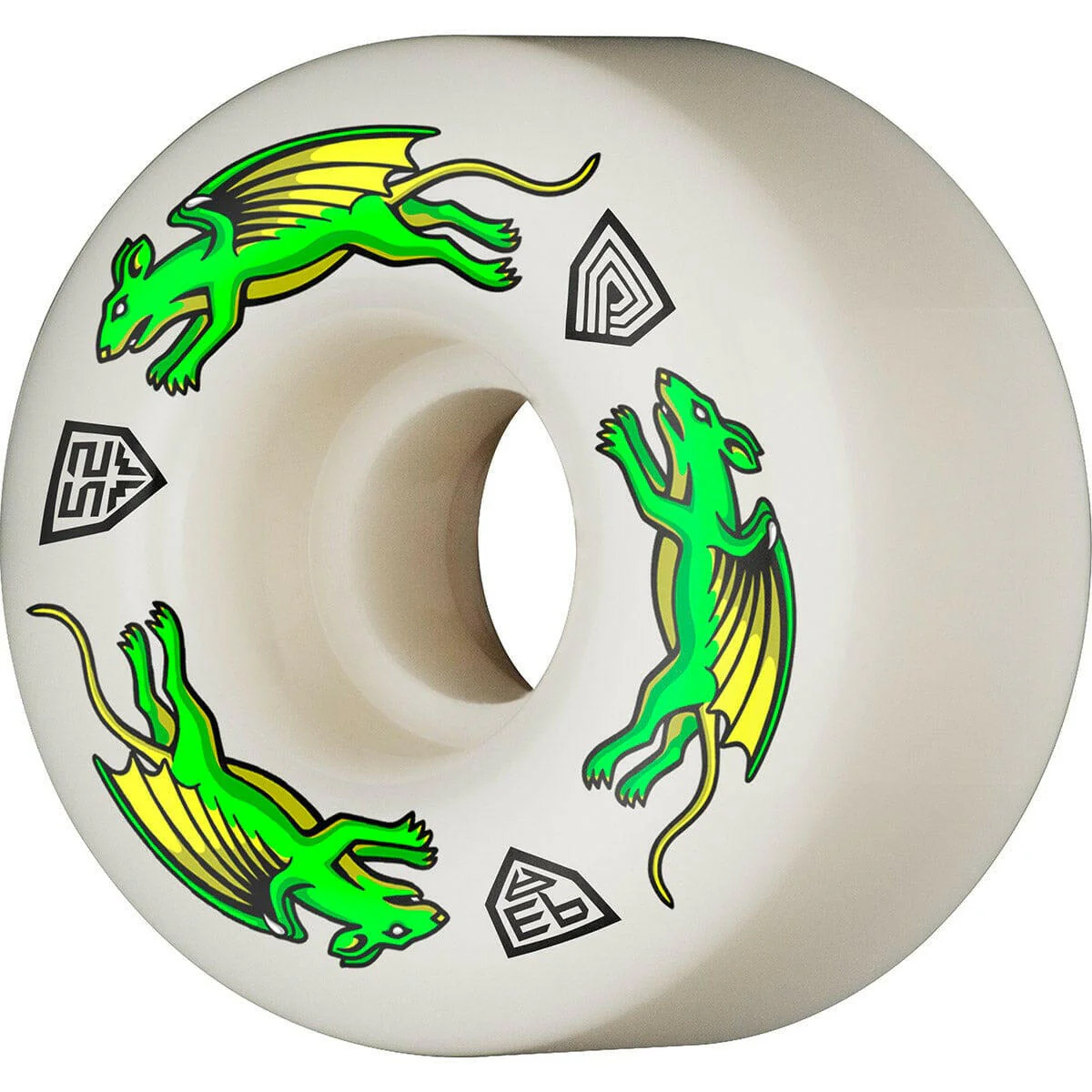 Powell Peralta - Nano Rats Dragon Formula 52MM X 34MM 93A Skateboard Wheels - Image 2