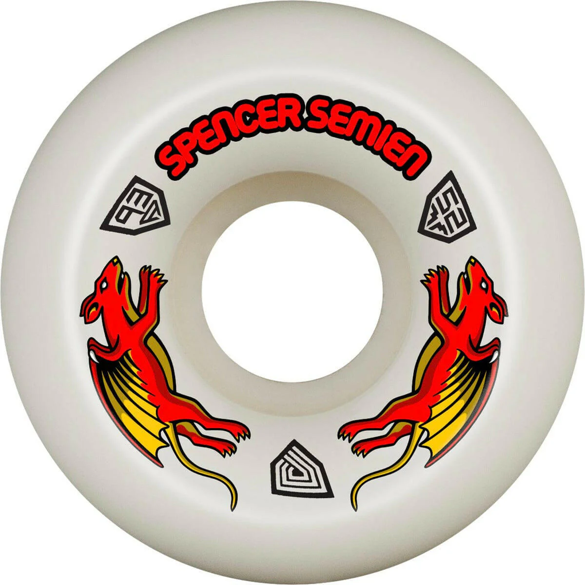 Powell Peralta - Nano Rats Dragon Formula Spencer Semien 52MM X 30MM 93A Skateboard Wheels