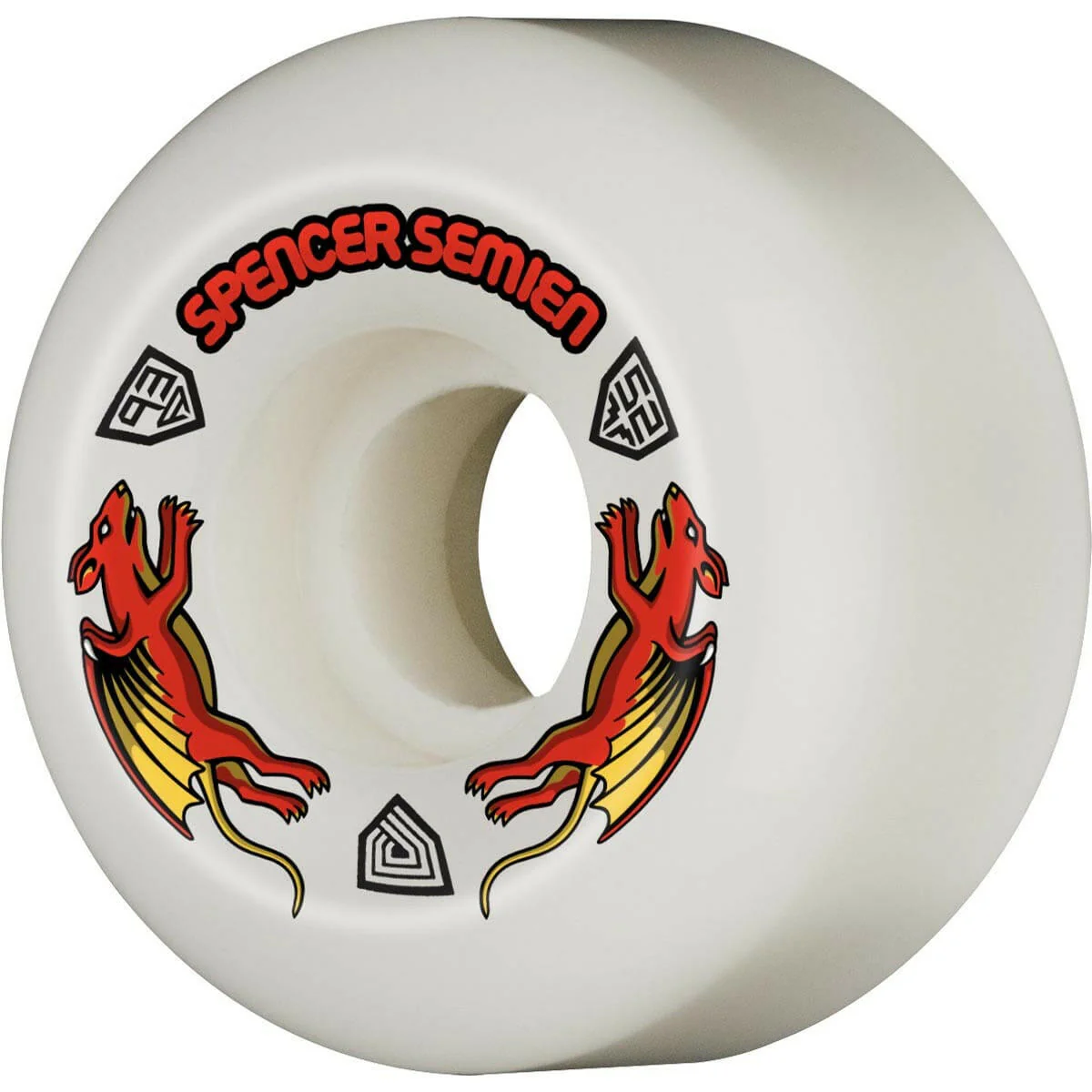 Powell Peralta - Nano Rats Dragon Formula Spencer Semien 52MM X 30MM 93A Skateboard Wheels - Image 2