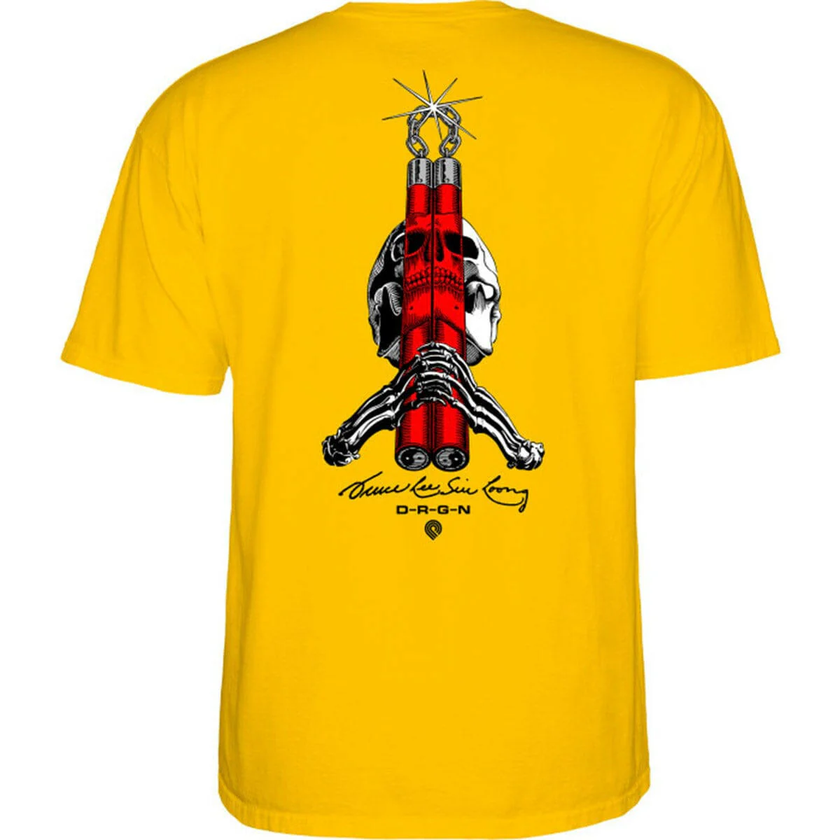 Powell Peralta - Skull & Nunchucks Bruce Lee Collab Tee Daisy
