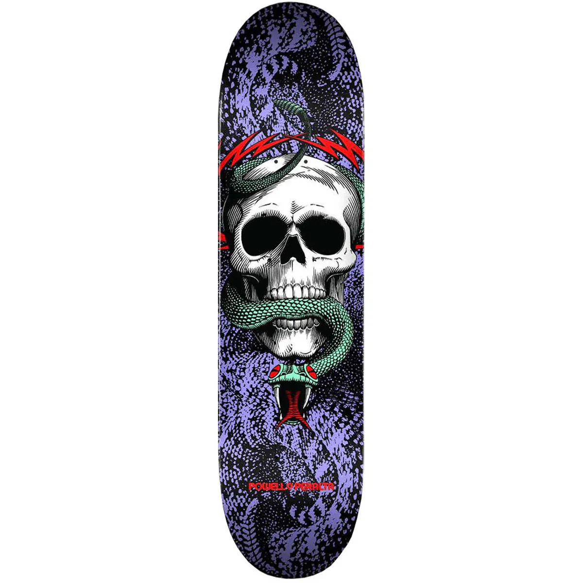 Powell Peralta - Skull & Snake Black/Purple 7.75 Skateboard Deck