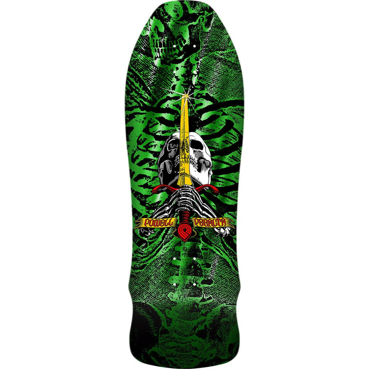Powell Peralta - Skull & Sword Geegah 9.75 Reissue Skateboard Deck