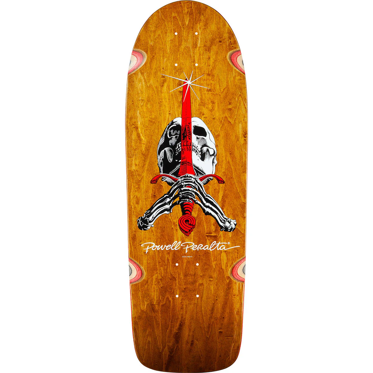 Powell Peralta - Skull & Sword OG Brown 10.0 Reissue Skateboard Deck
