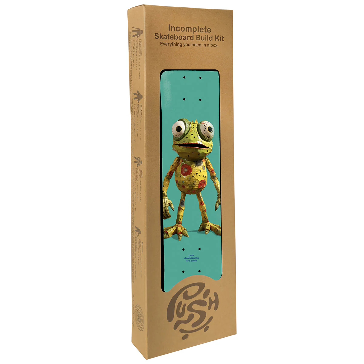 Push - Frogster Incomplete 7.75 Complete Skateboard