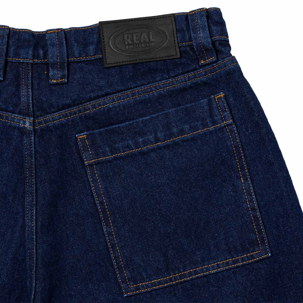 Real - Steet Cleaner Denim Shorts Dark Wash - Image 5