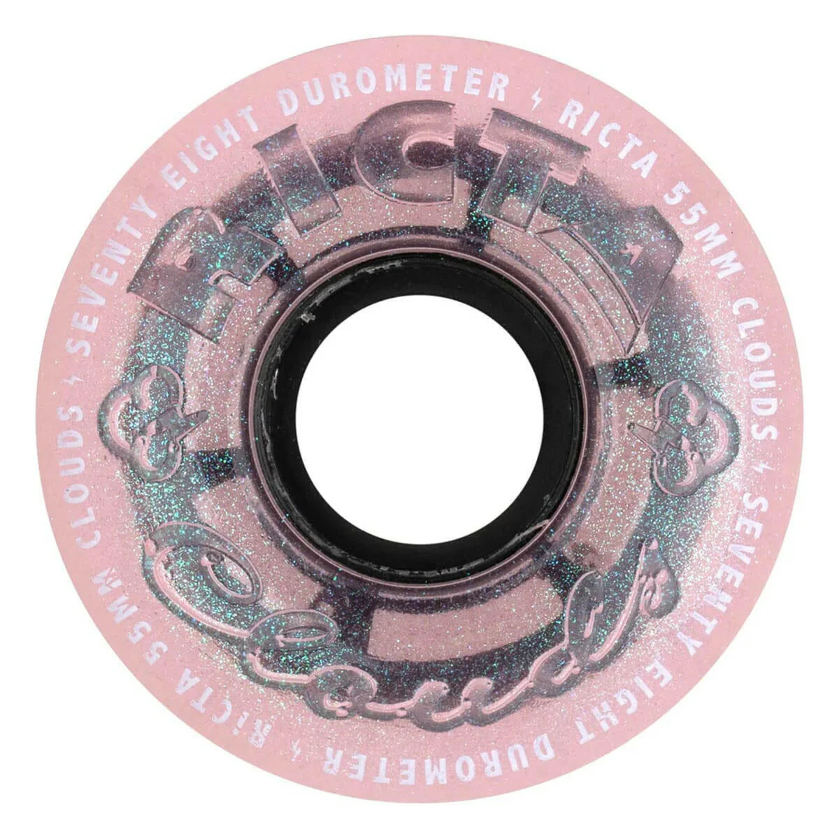 Ricta - Clouds Iridescent Pink 55MM 78A Skateboard Wheels