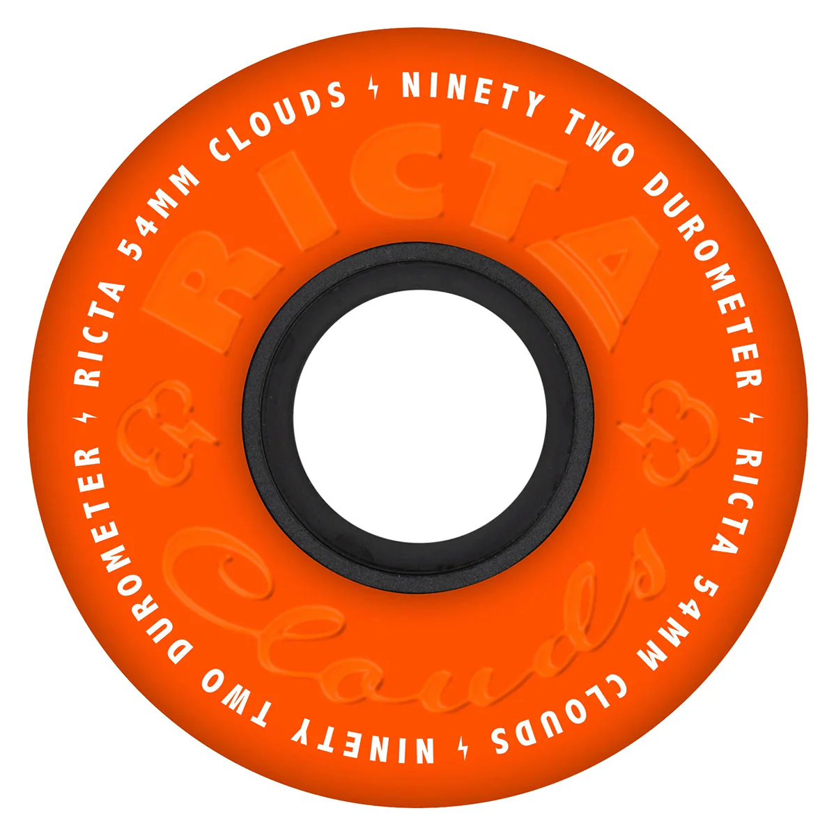 Ricta - Clouds Orange 54MM 92A Skateboard Wheels