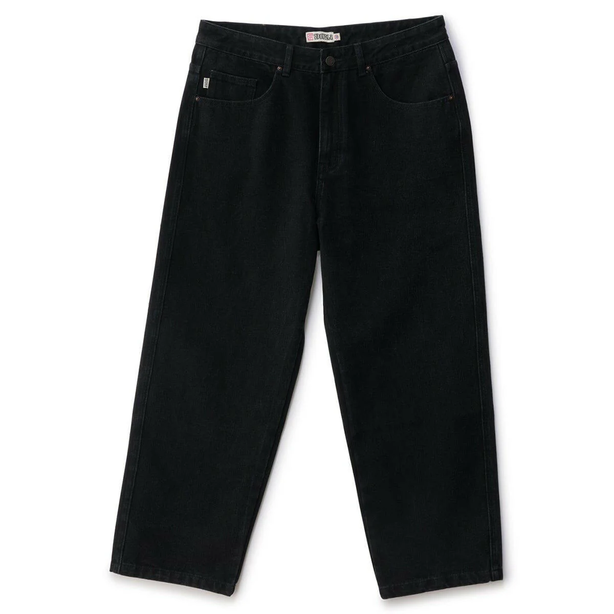 S/Double - Emb Denim Standard Jeans Black Wash