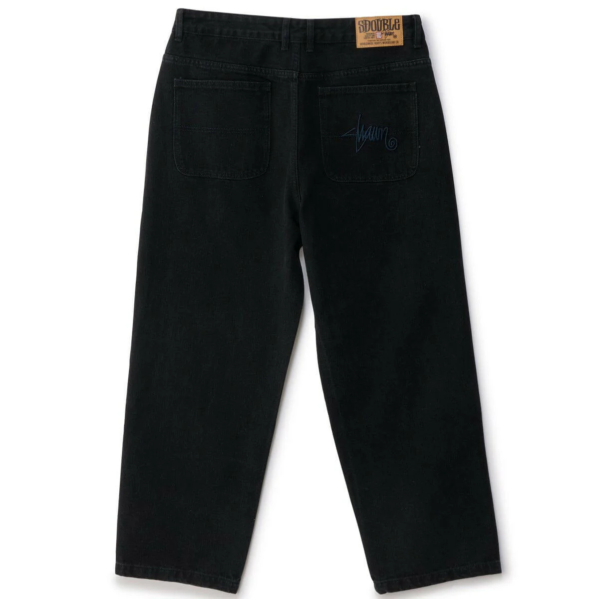 S/Double - Emb Denim Standard Jeans Black Wash - Image 2