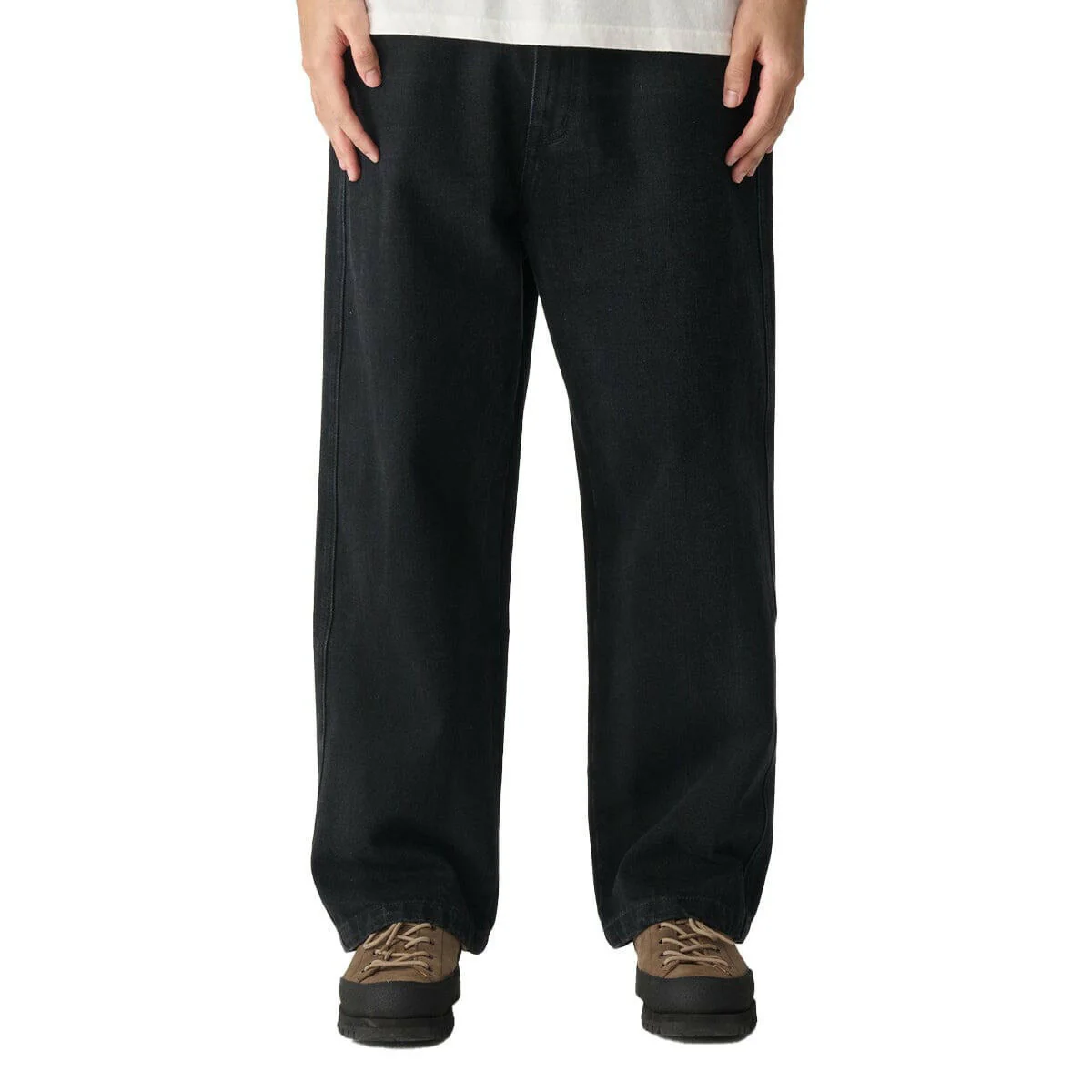 S/Double - Emb Denim Standard Jeans Black Wash - Image 3