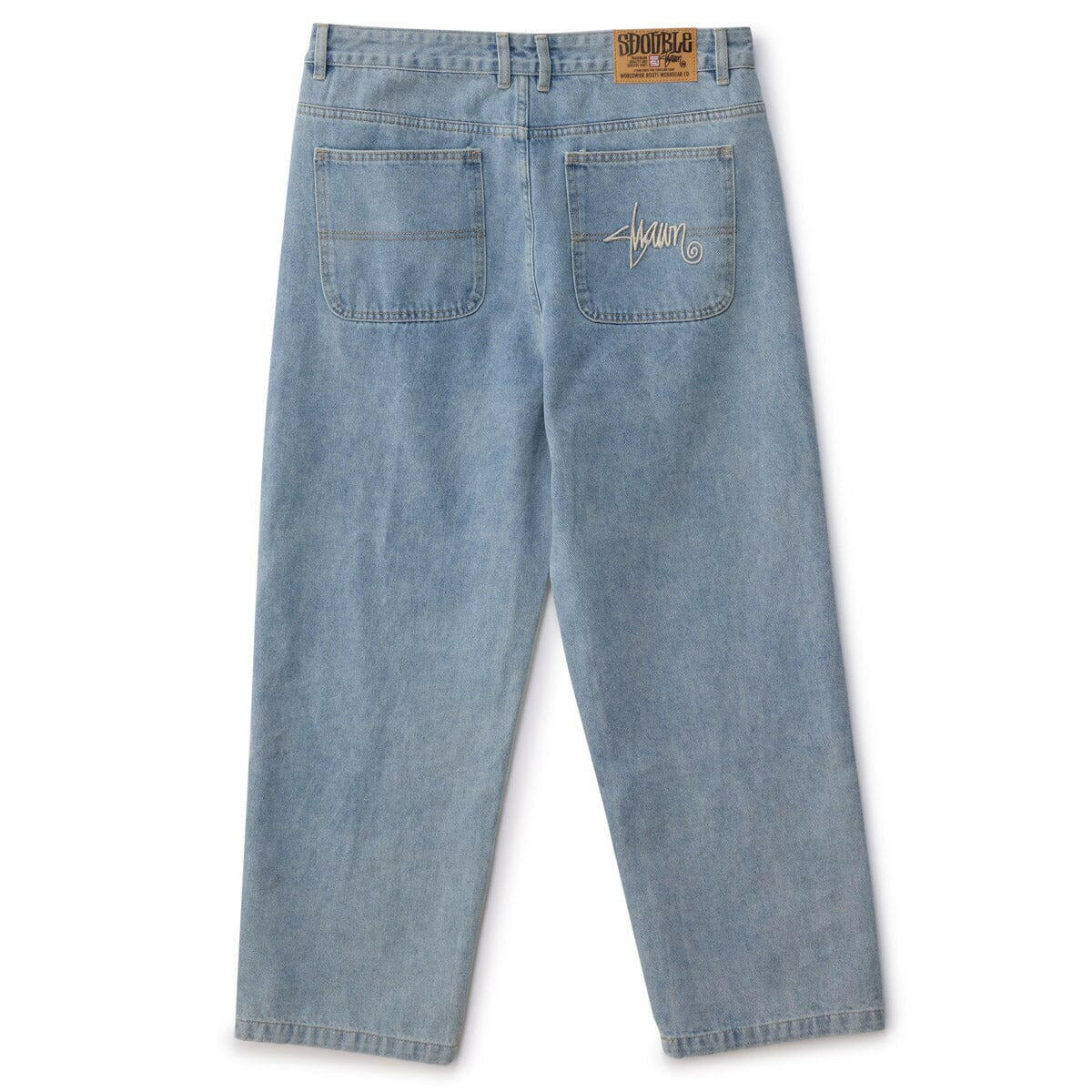 S/Double - Emb Denim Standard Jeans Fade Wash - Image 2