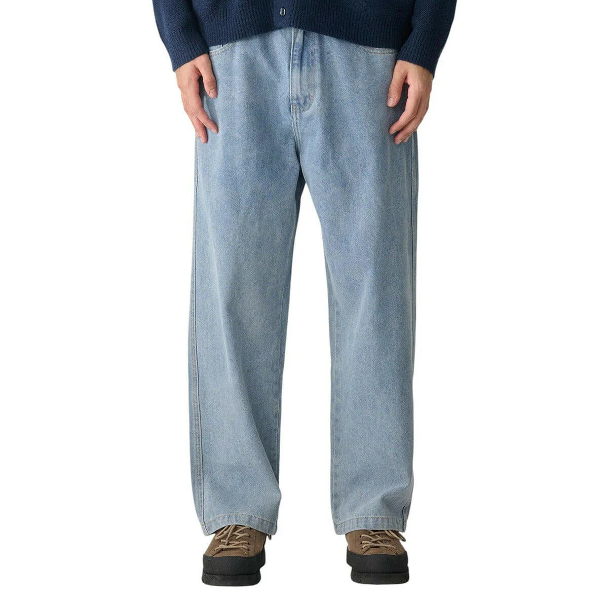 S/Double - Emb Denim Standard Jeans Fade Wash - Image 3