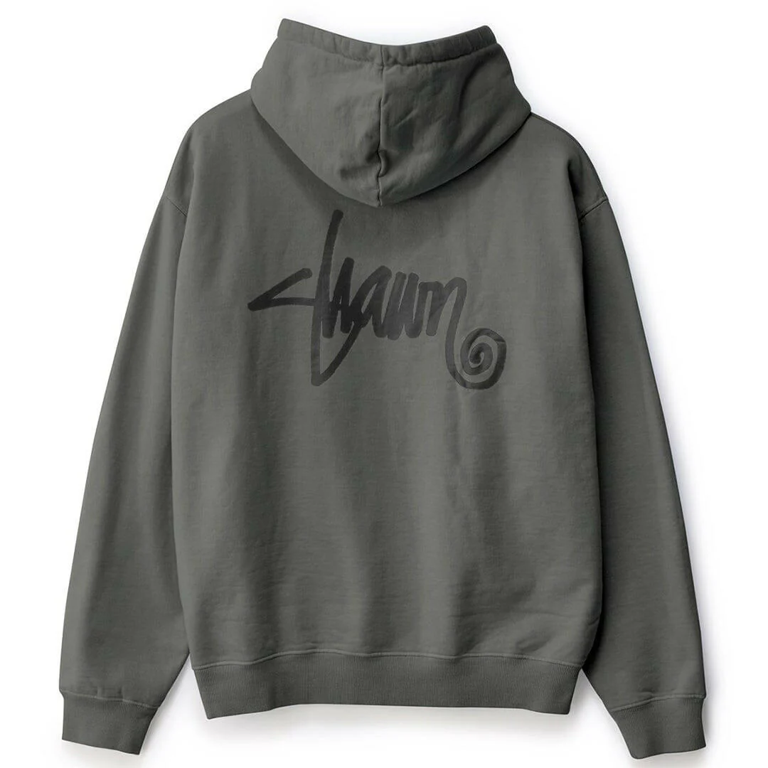 S/Double - Shawn Script Hoodie Steel Grey
