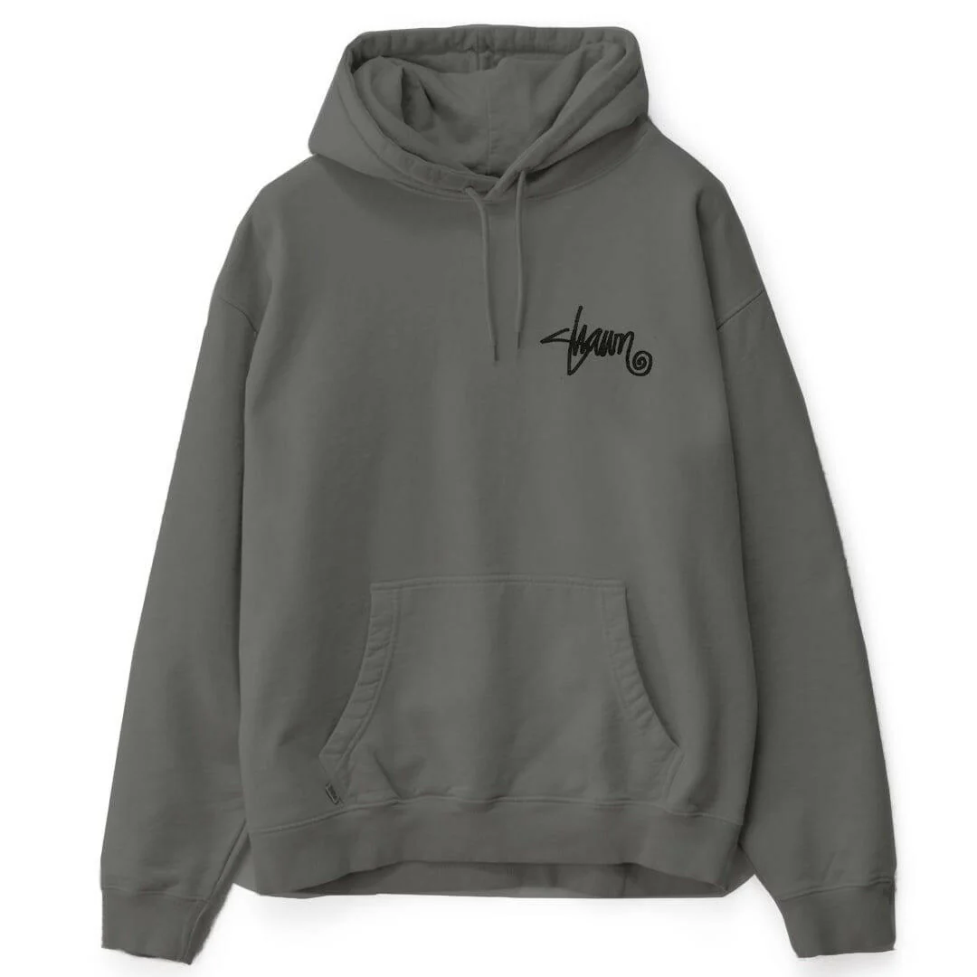 S/Double - Shawn Script Hoodie Steel Grey - Image 2