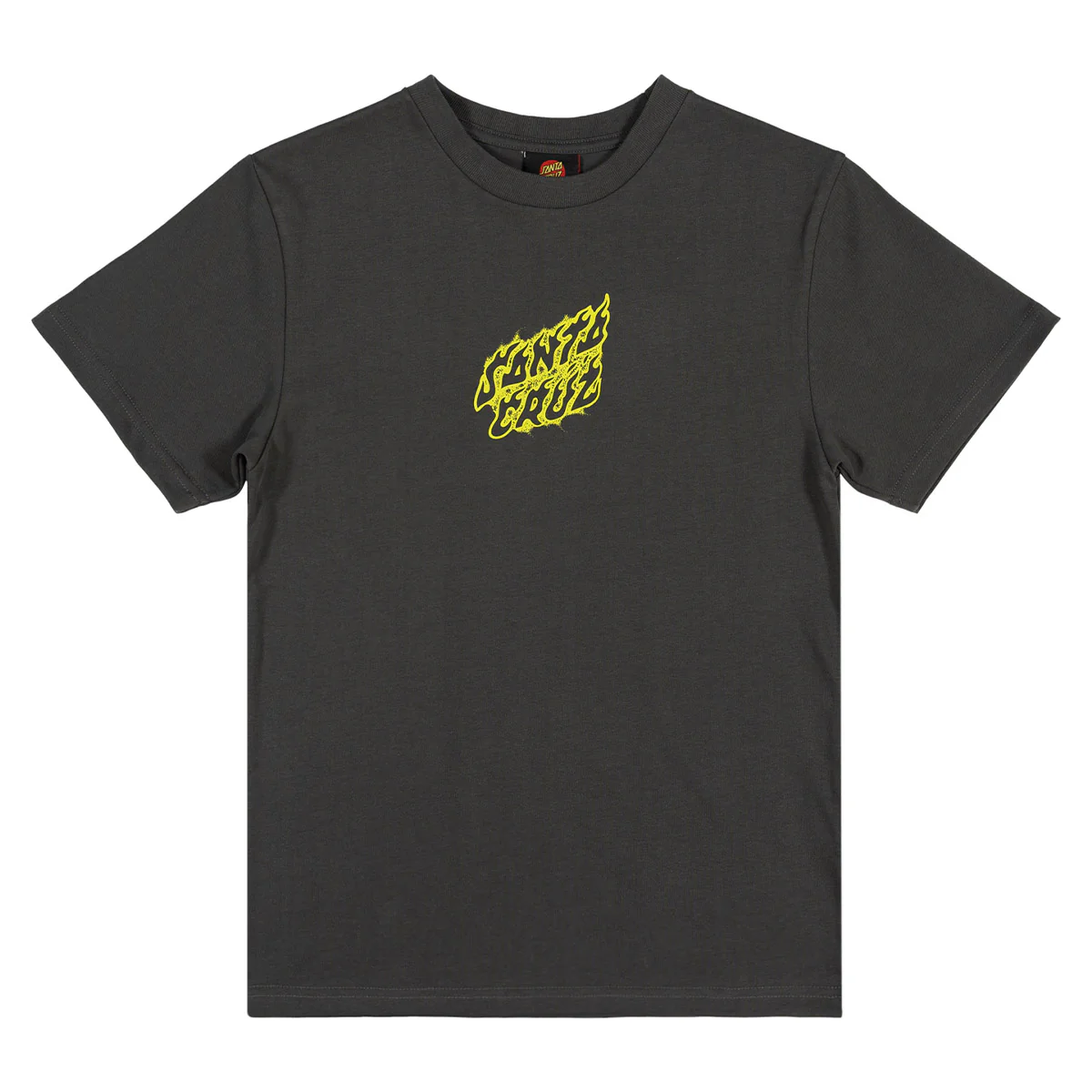 Santa Cruz - Crossbone Dot Mono Centre Youth Tee Onyx