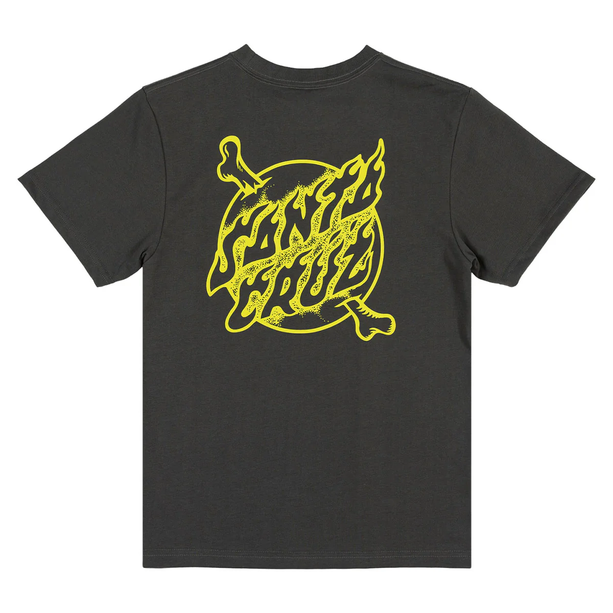 Santa Cruz - Crossbone Dot Mono Centre Youth Tee Onyx - Image 2
