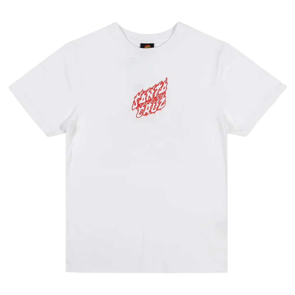 Santa Cruz - Crossbone Dot Mono Centre Youth Tee White