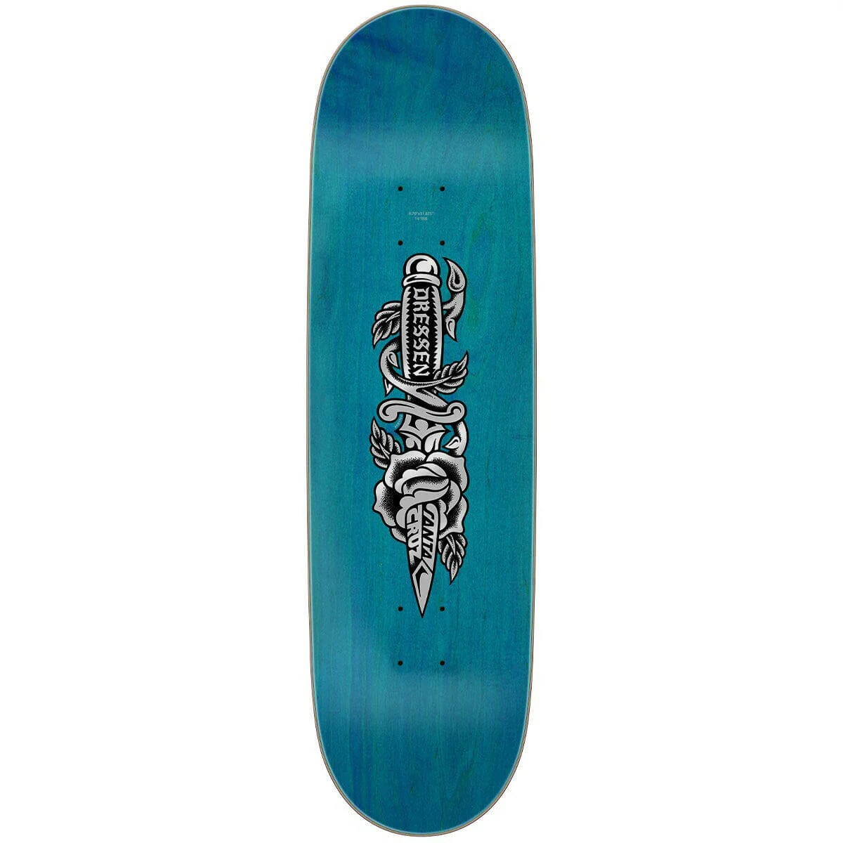 Santa Cruz - Eric Dressen Rose Dagger White 8.7 Skateboard Deck - Image 2