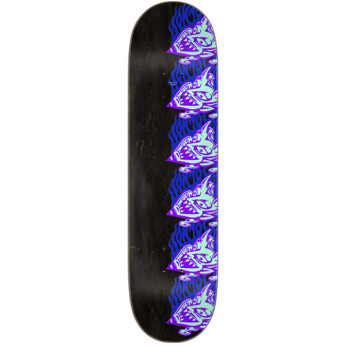 Santa Cruz - Fabiana Delfino Devil Mask 8.25 Skateboard Deck - Image 2