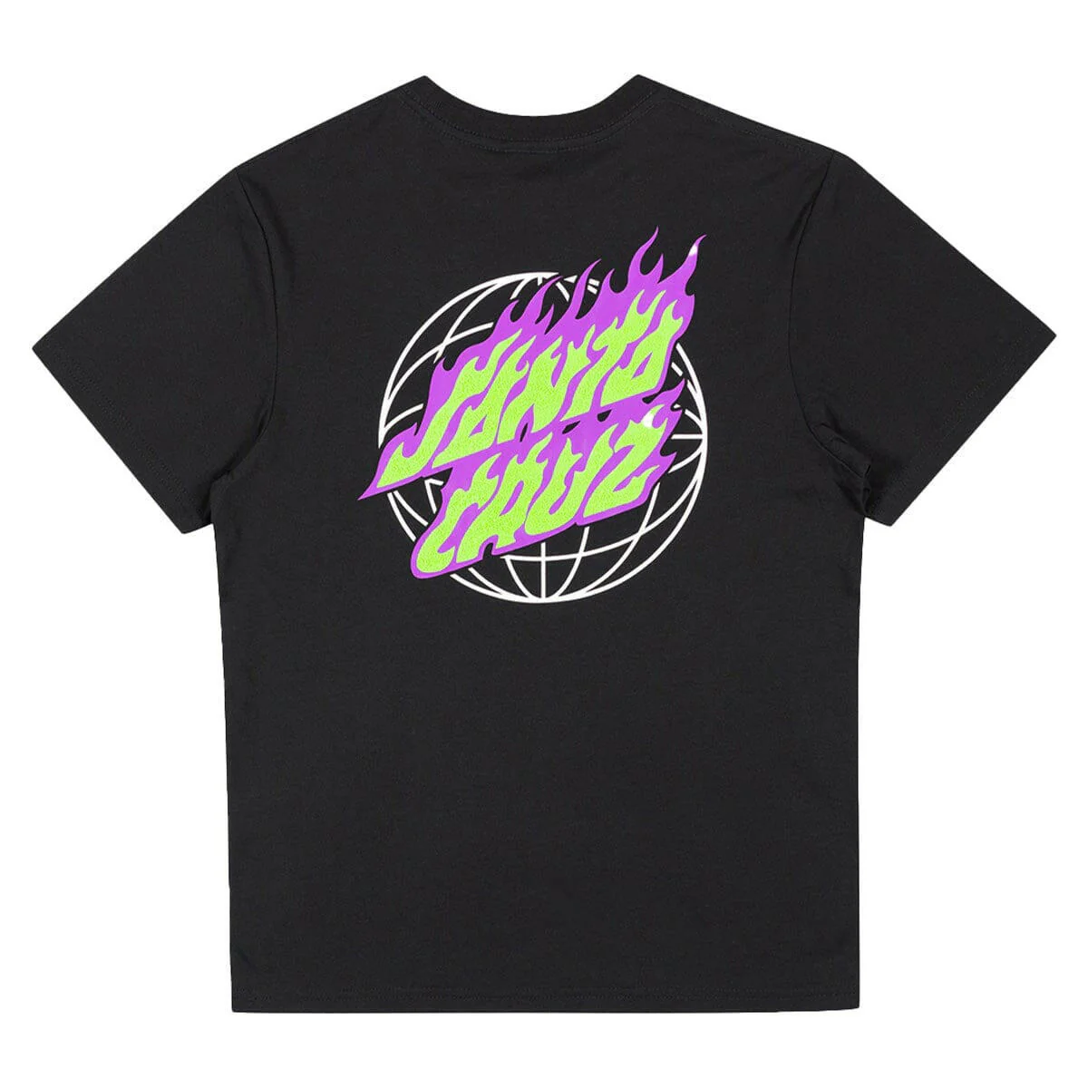 Santa Cruz - Global Flame Dot Youth Tee Black