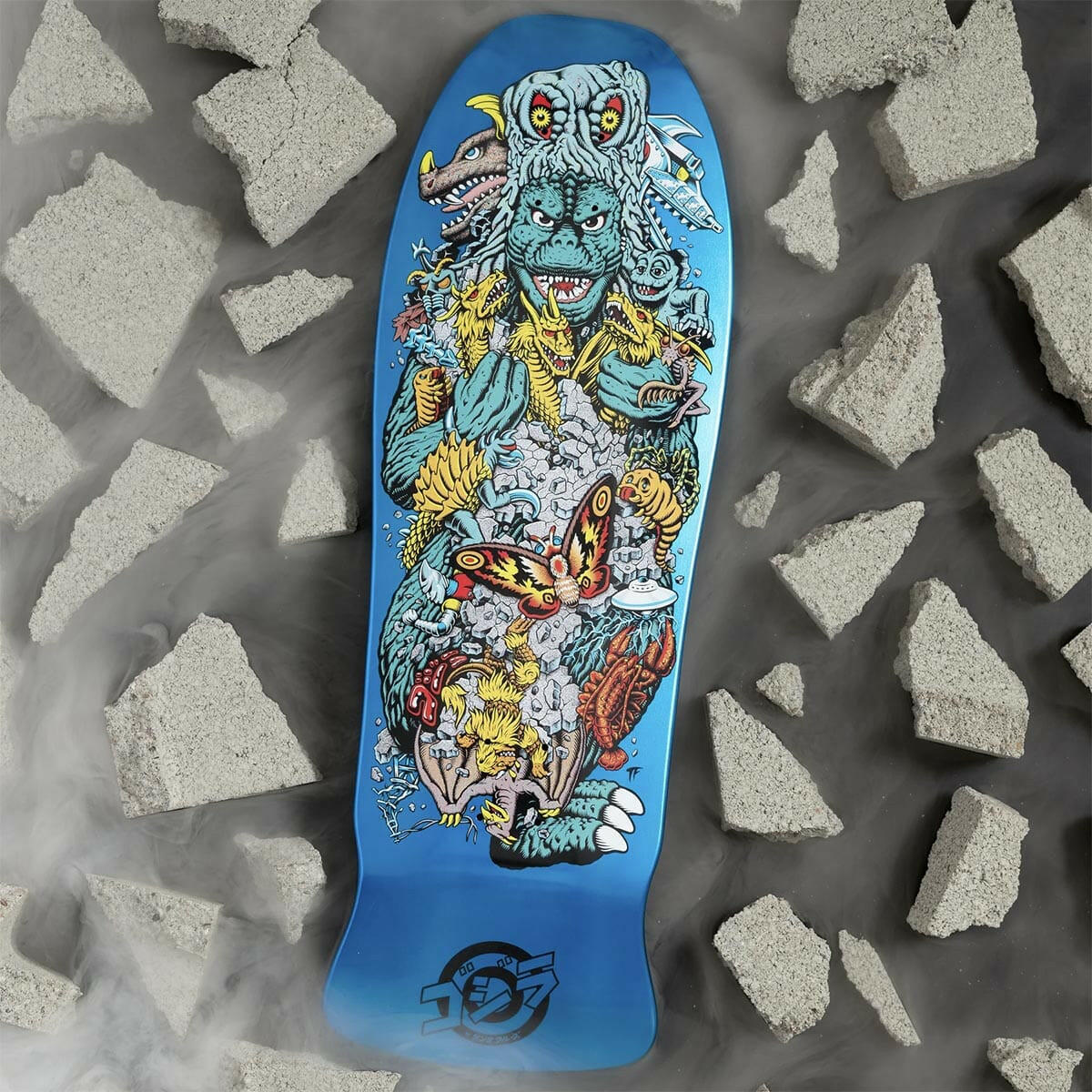 Santa Cruz - Godzilla Kaiju Roskopp 10.125 Skateboard Deck - Image 3