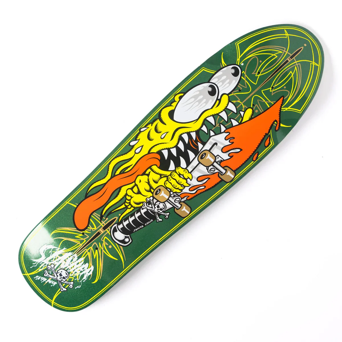 Santa Cruz - Keith Meek Pinstripe Slasher Green 9.23 Skateboard Deck - Image 2