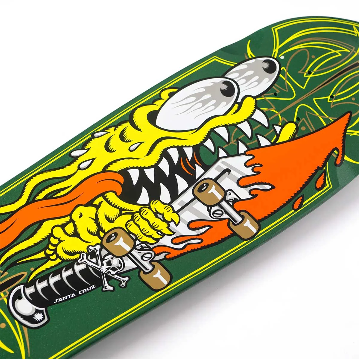 Santa Cruz - Keith Meek Pinstripe Slasher Green 9.23 Skateboard Deck - Image 4