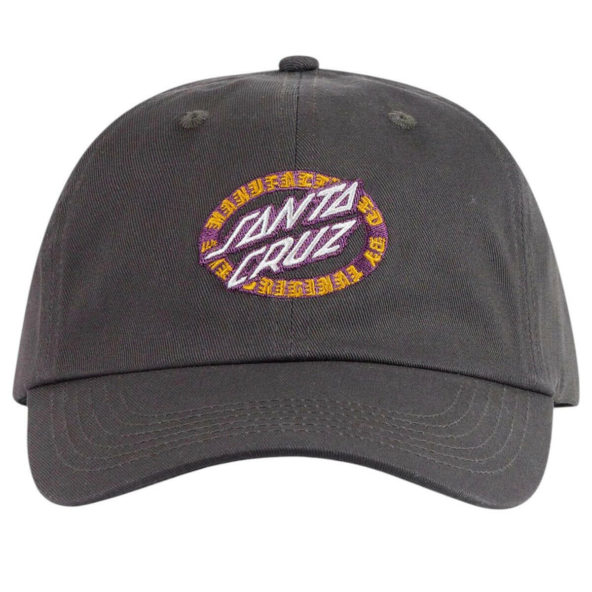 Santa Cruz - MFG Dot Oval Dad Cap Off Black