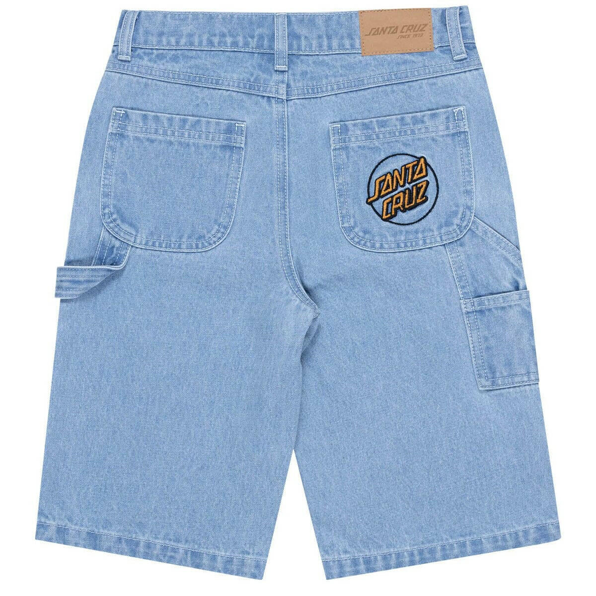 Santa Cruz - Opus Grip Dot Youth Carpenter Shorts Bleached Denim - Image 2