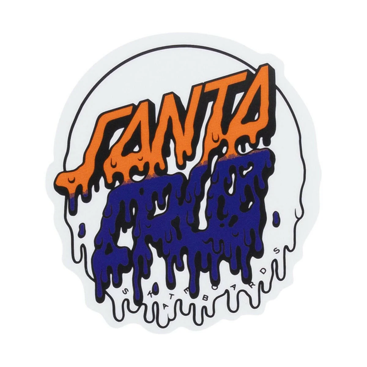 Santa Cruz - Rad Dot Hollow 4" Sticker Orange