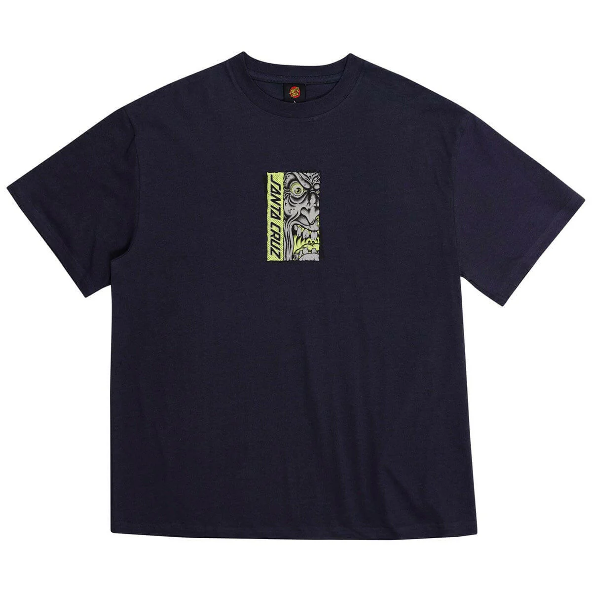 Santa Cruz - Roskopp Rigid Face Front Tee Navy