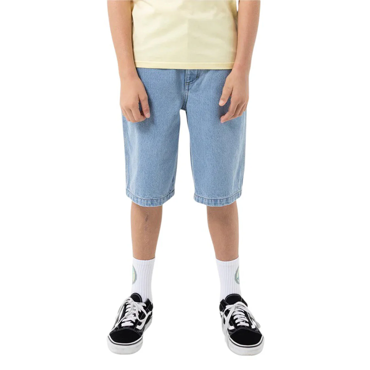 Santa Cruz - Space Rocket Stack Youth Shorts Mid Blue - Image 4