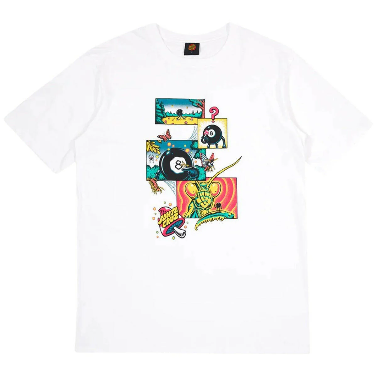 Santa Cruz - Winkowski 8ballr Comic Tee White