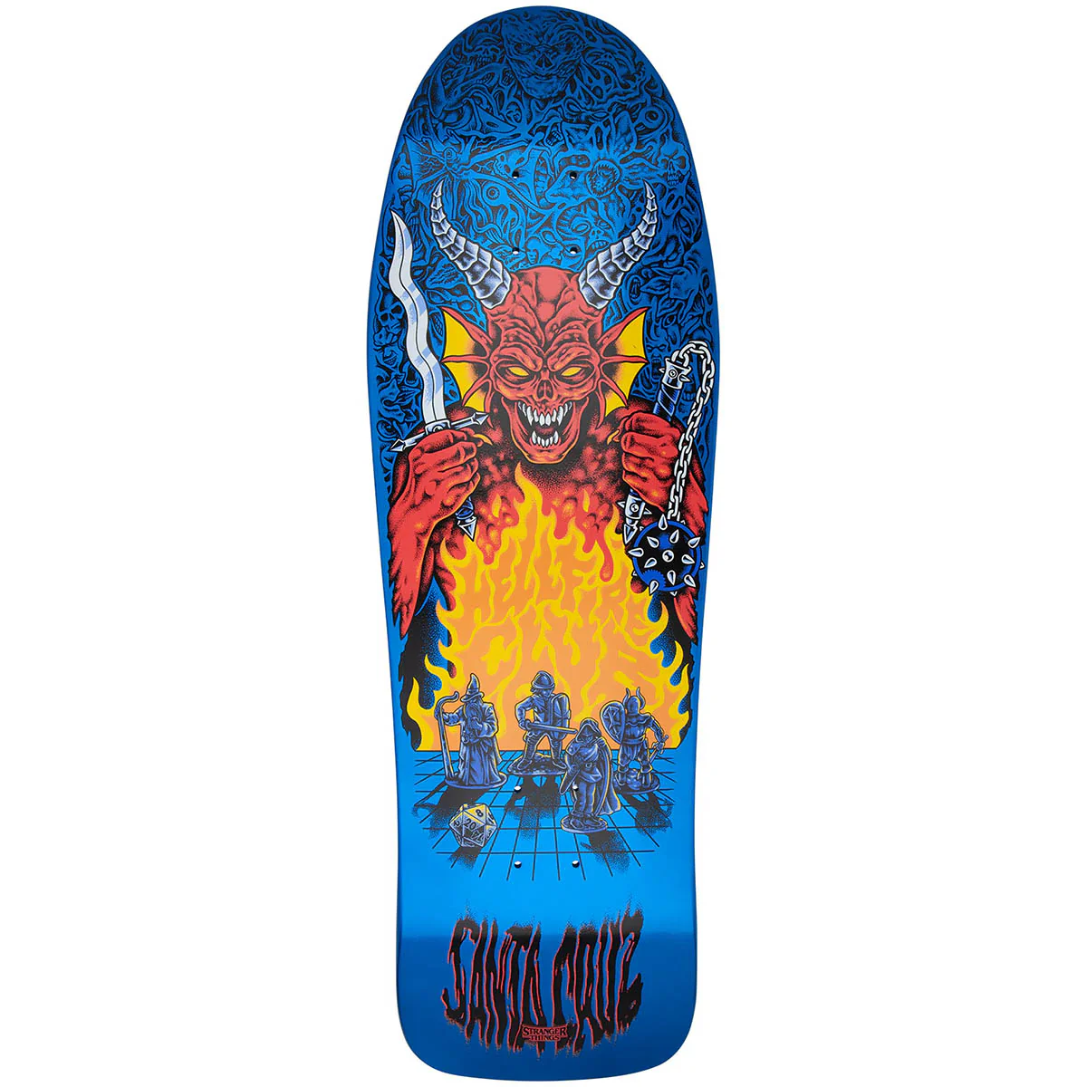 Santa Cruz - Stranger Things Knox Hellfire Pit 10.07 Skateboard Deck - Image 2