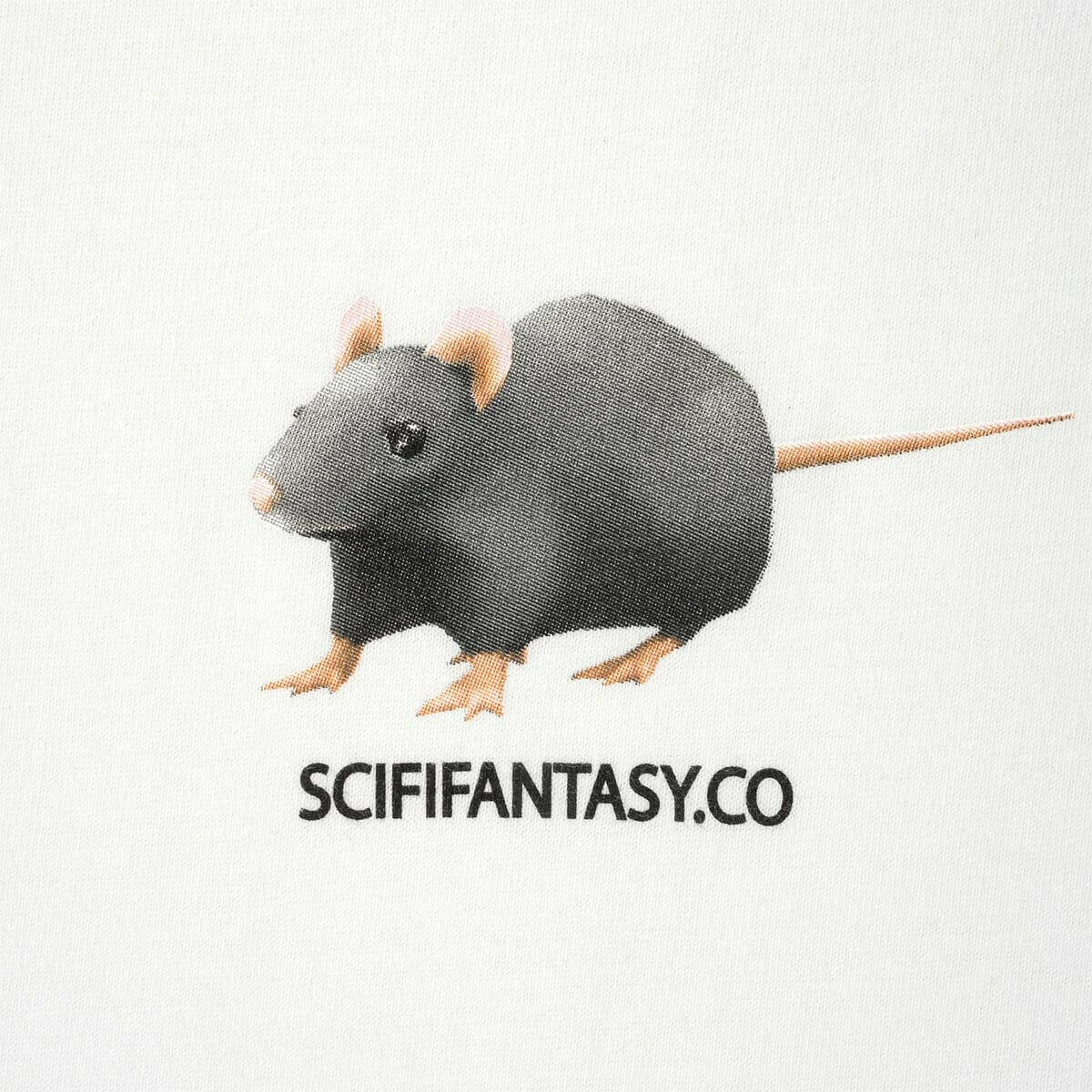 Sci-Fi Fantasy - Rat Tee White - Image 2
