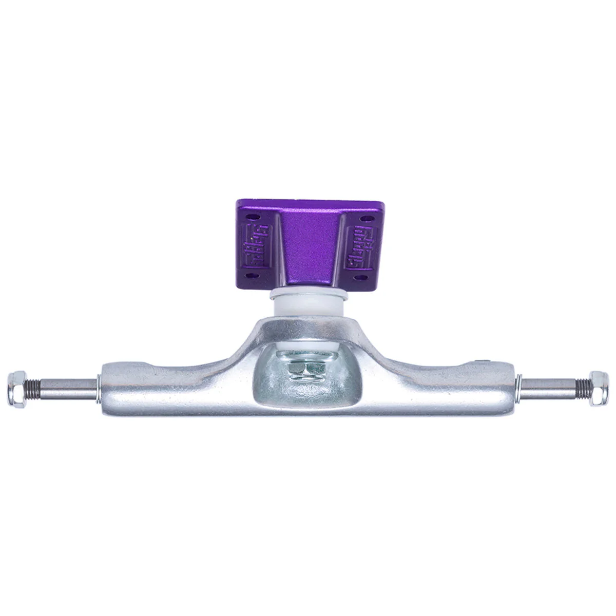 Slappy - Hollow Lights Purple/Polished 8.0 Skateboard Trucks - Image 2