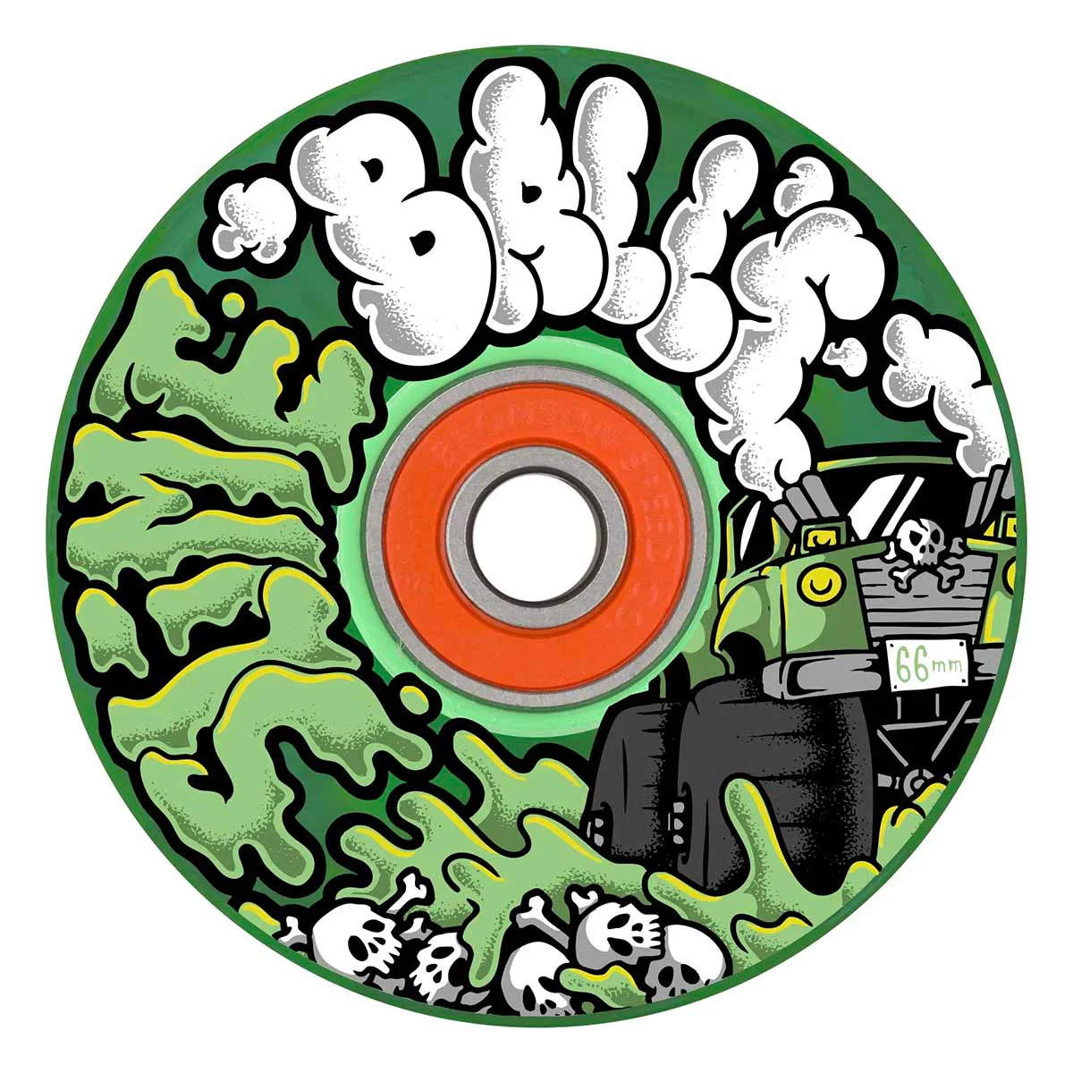 Slime Balls - Accelerator Light Ups 66MM 78A Skateboard Wheels