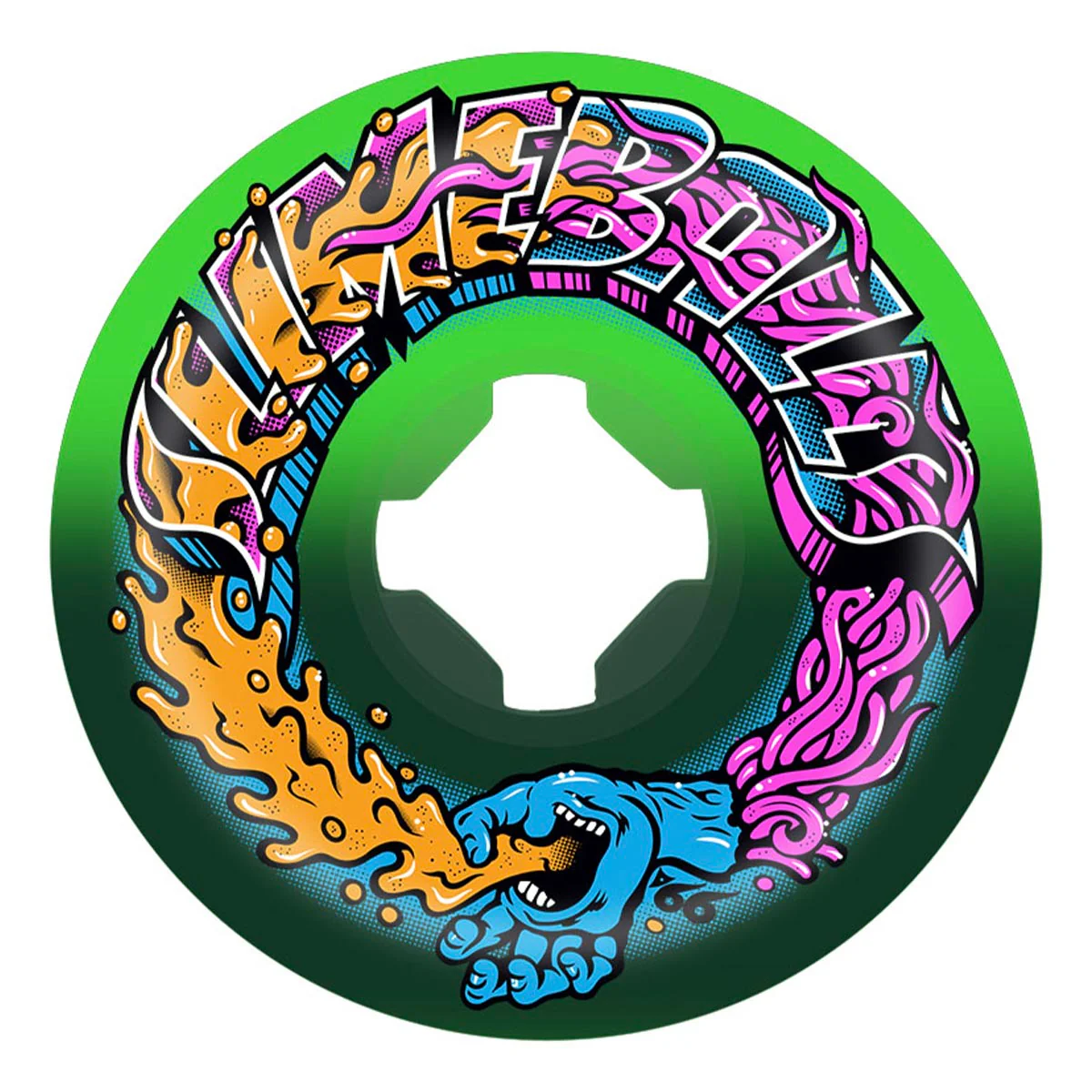 Slime Balls - Greetings Speed Balls Green/Black 56MM 99A Skateboard Wheels