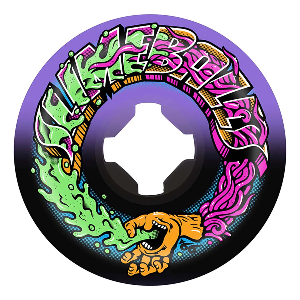 Slime Balls - Greetings Speed Balls Purple/Black 53MM 99A Skateboard Wheels