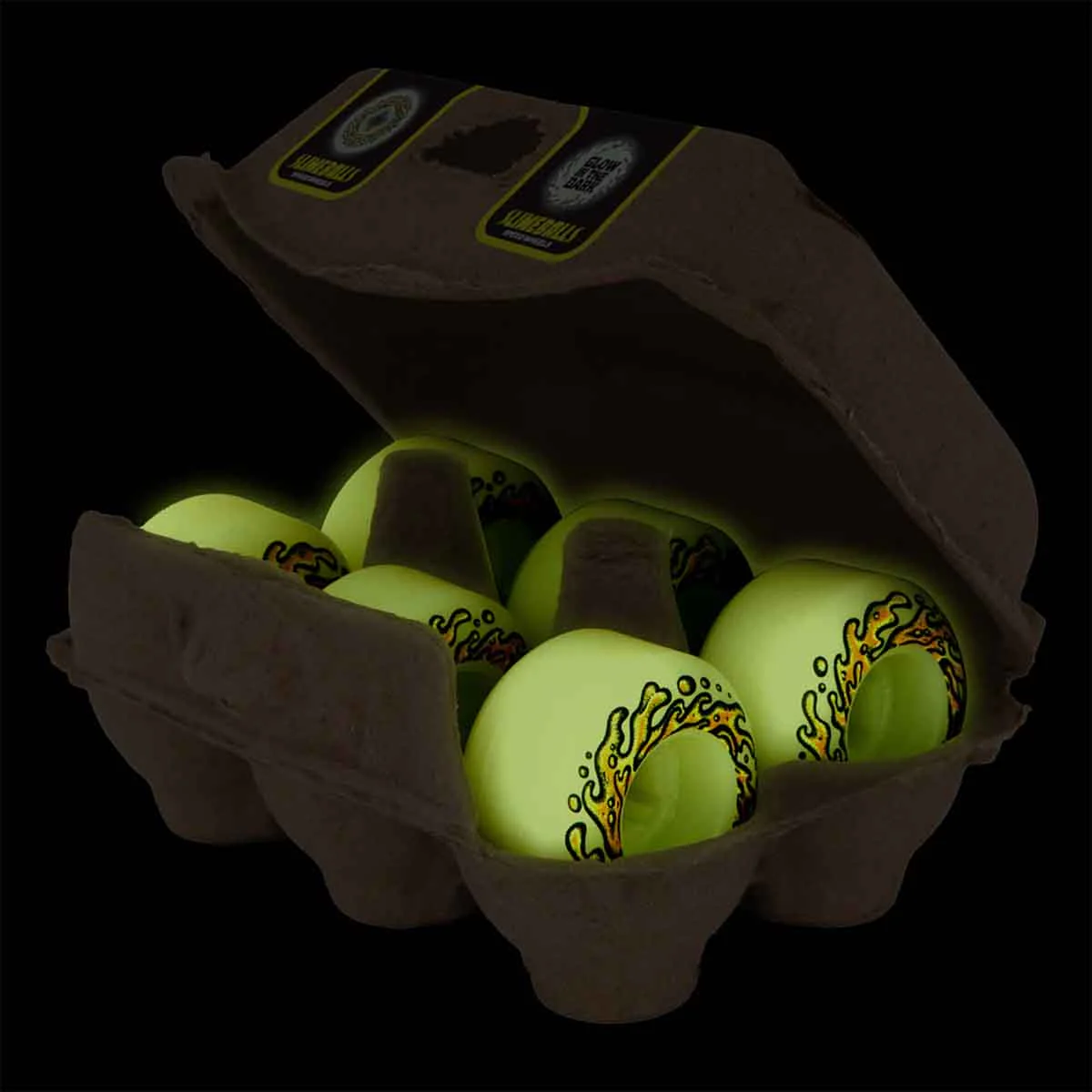 Slime Balls - OG Eggs Mini Chubbies Glow 45MM 99A Skateboard Wheels - Image 2