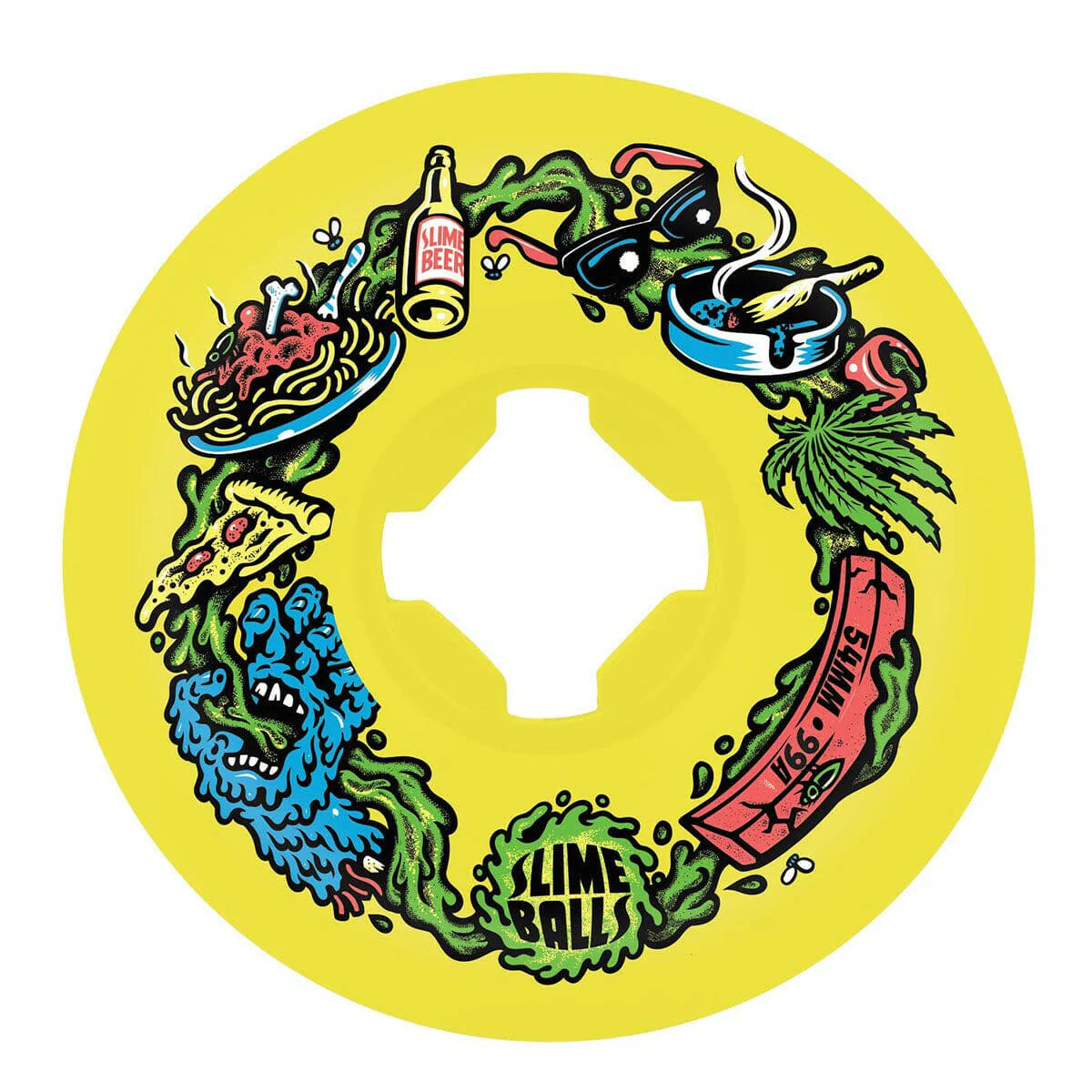 Slime Balls - Scarf Balls Vomit Mini 54MM 99A Skateboard Wheels