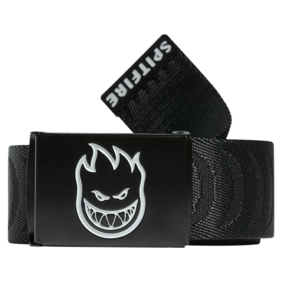 Spitfire - Bighead Crescent Jacquard Web Belt Black/White